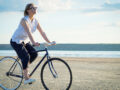 Woman on bicycle