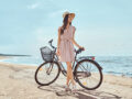 Woman on bicycle